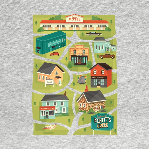 Schitt's Creek Town Map by risarodil